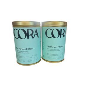 2-Cora Reusable Menstrual Perfect Fit Disc Period Cup - 1ct each